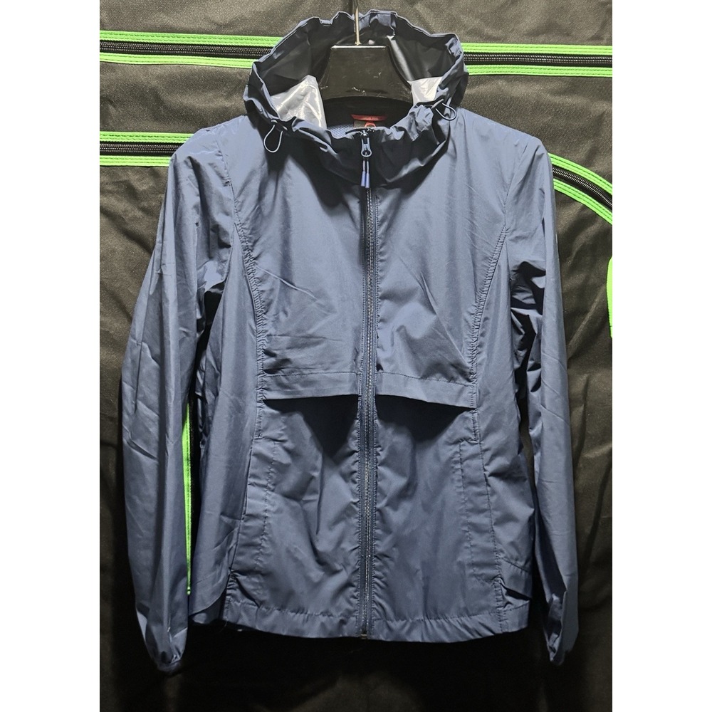 GERRY LIGHTWEIGHT HOODED RAIN WINDBREAKER JACKET Medium Vented Women's